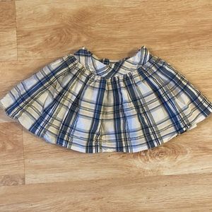 Janie & Jack Silky Plaid Skirt
